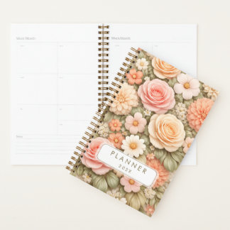 Aangepaste jaar bloem planner