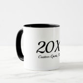 Aangepaste Jaar Kerst Mok Gepersonaliseerde Vakant (Voorkant links)