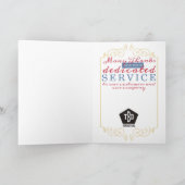 Aangepaste jaar universele werknemer jubileumkaart kaart (Binnen)