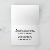 Aangepaste jaargedachtenis religieus tweede sterfd kaart (Binnen)