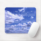 Aangepaste jaarkalender 2017 Muismatten Clouds (Met muis)