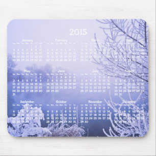 Aangepaste jaarlijkse kalender 2015 muismatten Win