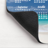 Aangepaste Jaarlijkse Kalender 2016 Muismat Strand (Hoek)