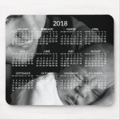 Aangepaste Jaarlijkse Kalender 2018 Muismatten (Voorkant)