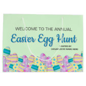 Aangepaste jaarlijkse paaseiertanner voor tante groot cadeauzakje (Achterkant)