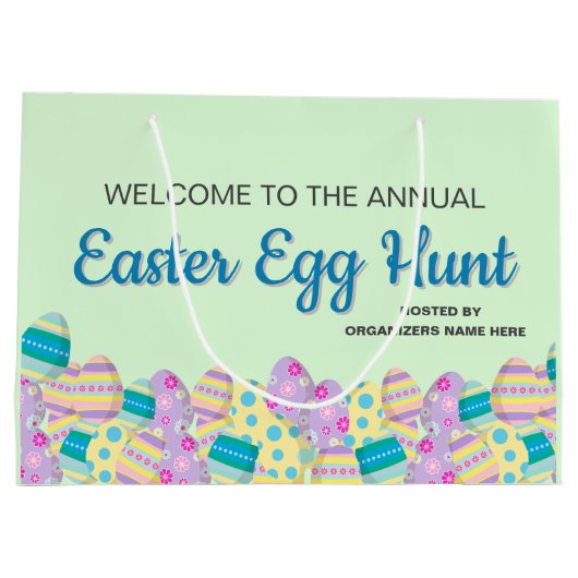 Aangepaste jaarlijkse paaseiertanner voor tante groot cadeauzakje (Achterkant)