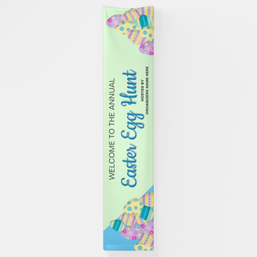 Aangepaste jaarlijkse paasjacht spandoek (Verticaal)