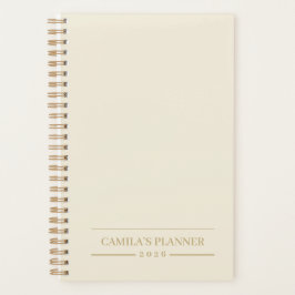 Aangepaste Jaarplanner | Slanke Neutrale Vormgevin Planner