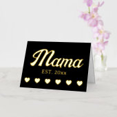 Aangepaste jaarstekst mama folie wenskaart (Orchidee)