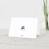 Aangepaste jaarstekst mama folie wenskaart (Achterkant)