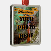 Aangepaste Jacht Foto Keepsake Sjabloon Metalen Ornament (Rechts)