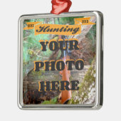 Aangepaste Jacht Foto Keepsake Sjabloon Metalen Ornament (Links)