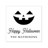 Aangepaste Jack O Lantern Happy Halloween Zelfinktende Stempel (Design)