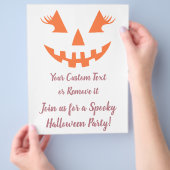 Aangepaste Jack O Lantern Pompoen Halloween Uitnod Flyer (Hand)