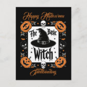 Aangepaste Jack op Lantaarn Retro Basic Witch Hall Briefkaart (Voorkant)