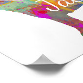 Aangepaste Jack Russell Terrier Art Print (Hoek)