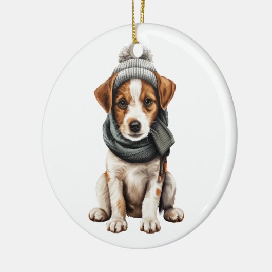 Aangepaste Jack Russell Terrier Dog Keramisch Ornament (Links)