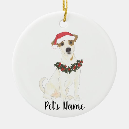 Aangepaste Jack Russell Terrier Keramisch Ornament (Voorkant)