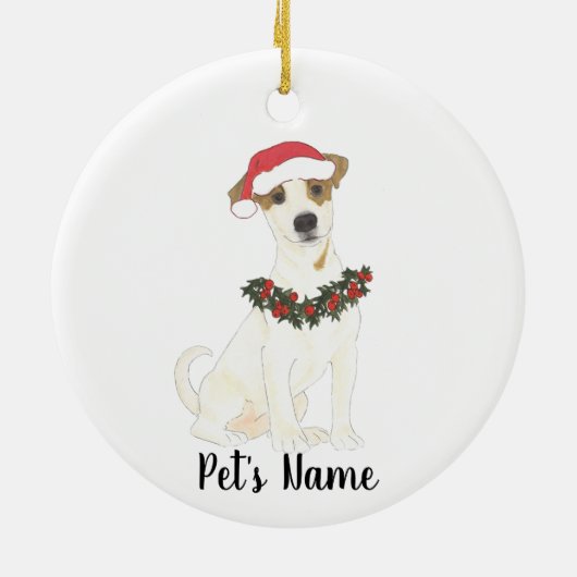 Aangepaste Jack Russell Terrier Keramisch Ornament (Achterkant)