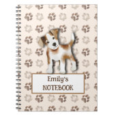 Aangepaste Jack Russell Terrier Notitieboek - Scha (Voorkant)