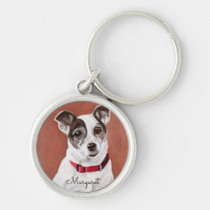 Aangepaste Jack Russell Terrier Sleutelhanger