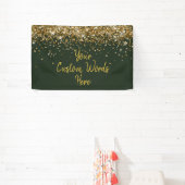 Aangepaste jager groen gouden verjaardagsfeest Pho Spandoek (Insitu)
