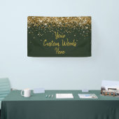 Aangepaste jager groen gouden verjaardagsfeest Pho Spandoek (Beurs)