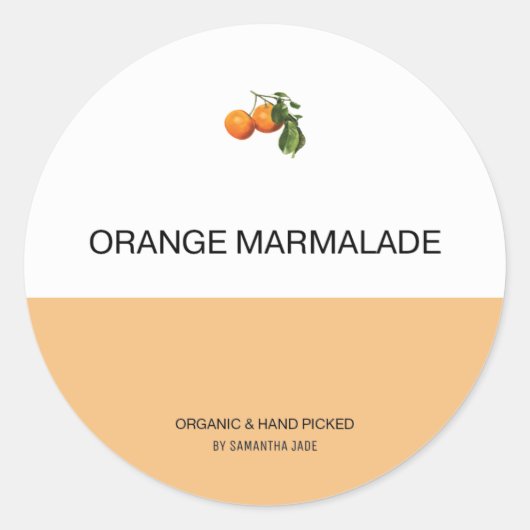 Aangepaste jam- en poollabels voor uw Pantry Ronde Sticker (Voorkant)