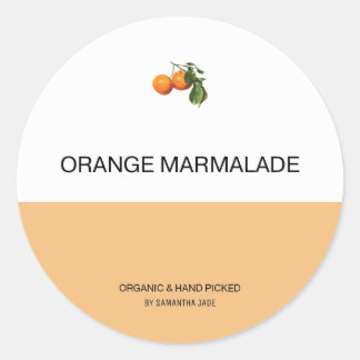 Aangepaste jam- en poollabels voor uw Pantry Ronde Sticker