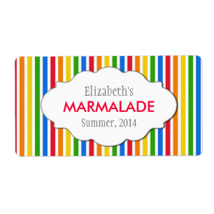 Aangepaste jam, saus, inblikken of productetikette etiket