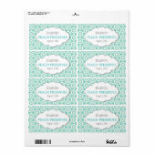 Aangepaste jam, saus, inblikken of productetikette etiket (Full Sheet)