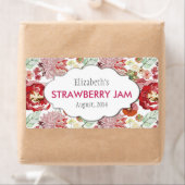 Aangepaste jam, saus, inblikken of productetikette etiket (Insitu)