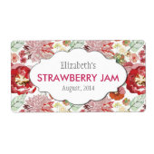 Aangepaste jam, saus, inblikken of productetikette etiket (Voorkant)