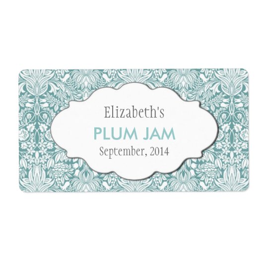 Aangepaste jam, saus, inblikken of productetikette etiket (Voorkant)