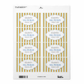 Aangepaste jam, saus, inblikken of productetikette etiket (Full Sheet)