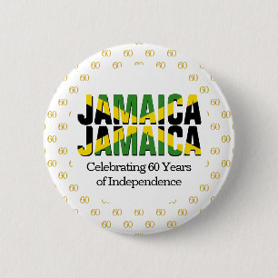 Aangepaste JAMAICA 60e Jubileum Onafhankelijkheid Ronde Button 5,7 Cm