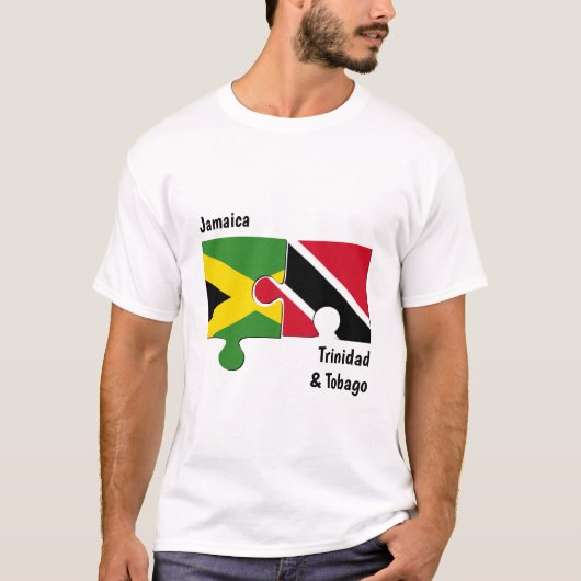 Aangepaste Jamaica Trinidad T-shirt (Voorkant)