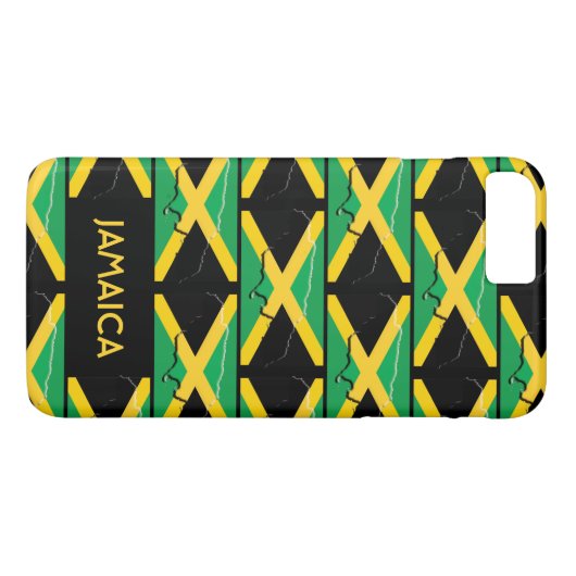 Aangepaste Jamaicaanse vlag Case-Mate iPhone Case (Achterkant (Horizontaal))