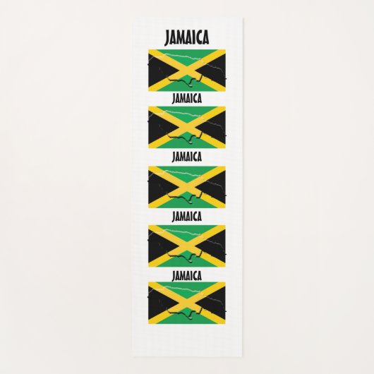 Aangepaste JAMAICAANSE VLAG Yogamat (Voorkant)