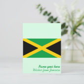 Aangepaste Jamaicaanse vlaggenfeestdag/vakantie Briefkaart (Staand voorkant)