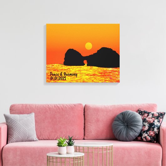 Aangepaste Japan Landschap Reizen Esthetisch Kleur Canvas Afdruk (Insitu (Woonkamer))