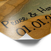 Aangepaste Japan Reislandschap grillige aap Foto Afdruk (Hoek)