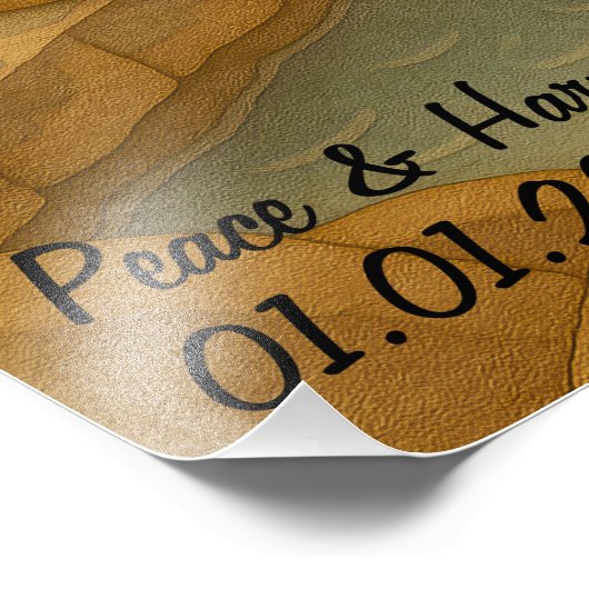 Aangepaste Japan Reislandschap grillige aap Foto Afdruk (Hoek)