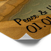 Aangepaste Japan Reislandschap grillige aap Poster (Hoek)