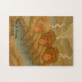 Aangepaste Japan Reizen grillige grappige aap Legpuzzel (Horizontaal)