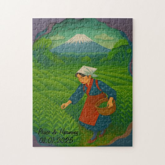 Aangepaste Japan Reizen Landschap Esthetische mt.F Legpuzzel (Verticaal)