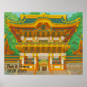 Aangepaste Japan Tempel Landschap Reizen Esthetisc Poster (Voorkant)