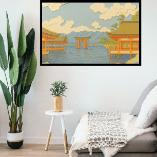 Aangepaste Japan Travel Landschap Esthetische Shri Canvas Afdruk