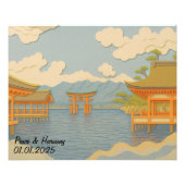 Aangepaste Japan Travel Landschap Esthetische Shri Foto Afdruk (Voorkant)