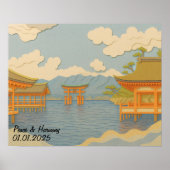 Aangepaste Japan Travel Landschap Esthetische Shri Poster (Voorkant)